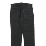 LEVI'S 502 BIG E Mens Jeans Black Slim Slim Denim Medium W30 L32 Zip Cotton