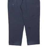 CARHARTT Mens Regular Fit Blue Cotton Blend Trousers W40 L32 Workwear Zip