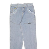 Mens Blue Relaxed Straight Denim Light W30 L30 Casual Workwear Jeans