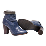 SAN MARINA Ankle Boots Blue Leather Womens UK 5