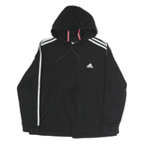 ADIDAS Womens Black Hoodie XL Cotton Pullover Casual Sportswear