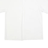 PACIFIC Mens White Cotton Blend Shirt L Casual Short Sleeve Front Pockets