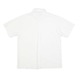PACIFIC Mens White Cotton Blend Shirt L Casual Short Sleeve Front Pockets