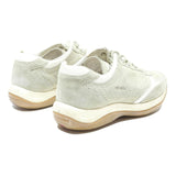 PRADA Womens Leather Low Top Trainers Cream UK 5 Suede Sport Casual Designer