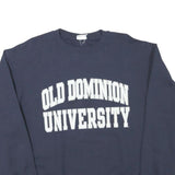 CHAMPION Mens Navy Blue Old Dominion University Crew Neck L Sweatshirt