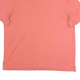 CALVIN KLEIN Mens Coral Pink Short Sleeve Plain XL Cotton Blend Polo Shirt