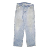 DICKIES Mens Jeans Blue Regular Straight Denim Light W32 L32 Workwear Durable