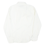 ARMANI JEANS Mens White Formal Shirt S Button Collar Cotton Blend Classic Fit