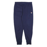 FILA Mens Joggers Navy Blue M W30 L28 Slim Tapered Cotton Blend Casual