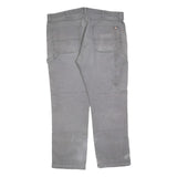 DICKIES Mens Regular Fit Grey Cotton Blend Denim Jeans W40 L30 Workwear Zip