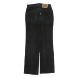 LEVI'S Mens Black Cotton Blend Regular Straight Trousers W29 L27 Classic Zip