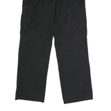 DICKIES Womens Black Polyester Blend Regular Straight Trousers W30 L32 Workwear