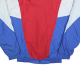 HIGH FIVE Mens Red & Blue Colourblock Zip Up Polyester Jacket M Sportswear