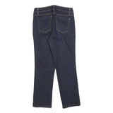 DKNY Womens Blue Regular Straight Denim Light W28 L26 Zip Cotton Blend Jeans