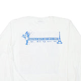 THE BEST Mens White Storm The Bastille Graphic T-Shirt XL Long Sleeve Crew Neck