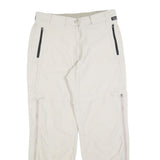 SCHOFFEL Womens Regular Zip Beige Trousers W32 L30 Outdoor Lightweight Zip-Off