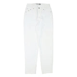AUTHENTICS Womens Jeans White Relaxed Straight Denim W27 L29 Minimal Design