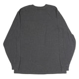 CARHARTT Mens Grey & Yellow Long Sleeve Crew Neck Logo Pocket T-Shirt L