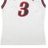 CHAMPION Mens White & Red Sixers Iverson Basketball Jersey L Sleeveless V-Neck