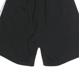 ADIDAS Mens Black Casual Shorts M W28 Polyester Sports Style with Stripes