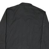 HARRINGTON Mens Black Slim Jacket XL Polyester Blend Plain Zip Casual Outerwear