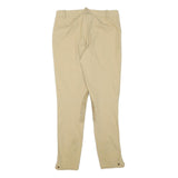 RALPH LAUREN Womens Cotton Blend Beige Slim Zip Skinny Trousers W28 L28