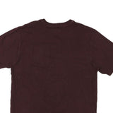 CARHARTT Mens Maroon Pocket T-Shirt L Short Sleeve Crew Neck Cotton Blend