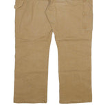 DICKIES Mens Cotton Blend Beige Regular Fit Straight Leg Trousers W44 L32