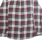 CHAPS Mens Red Black & White Check Shirt L Casual Cotton Buttoned Pocket