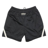 ADIDAS Mens Black Basketball Casual Shorts L W32 Polyester Blend Drawstring