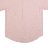 CHAPS RALPH LAUREN Mens Red & White Check Shirt M Cotton Blend Short Sleeve