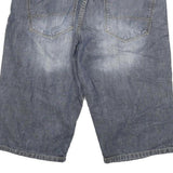 CANDA Mens Denim Blue Casual Shorts XL W32 Cotton Blend Comfortable Fit