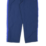 STARTER Mens Joggers Blue & Purple L W36 L31 Relaxed Tapered Polyester Blend