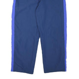 STARTER Mens Joggers Blue & Purple L W36 L31 Relaxed Tapered Polyester Blend