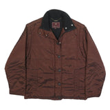 MULBERRY Womens Brown Jacket M Synthetic Plain Zip Casual Comfortable Stylish