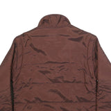 MULBERRY Womens Brown Jacket M Synthetic Plain Zip Casual Comfortable Stylish