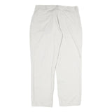 NAUTICA Mens Regular Fit Cream Cotton Trousers W36 L30 Casual Zip Pocketed