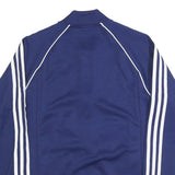 ADIDAS Mens Blue Track Jacket XS Polyester Plain Zip Athletic Casual Sportswear