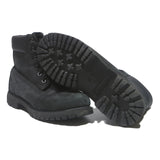 TIMBERLAND Womens Lace-Up Boots Black Leather UK 6 Durable Outdoor
