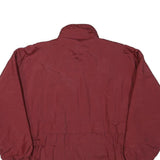 NORTHERN SUN Womens Red Jacket L Polyester Blend Plain Zip Casual Outdoor