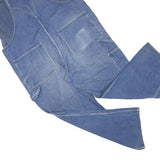 LIBERTY Mens Blue Denim Dungarees Relaxed Cotton Blend L W44 L27 Workwear