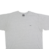 NIKE Mens Grey Classic T-Shirt XL Short Sleeve Crew Neck Sportswear Cotton Blend