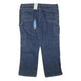 DICKIES Womens Blue Regular Straight Denim Jeans W44 L31 Workwear Zip Closure