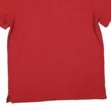 NAUTICA Mens Red Short Sleeve Slim Fit Cotton Polo Shirt XL Classic Casual