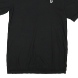 CHAPS Mens Black Polo Shirt Short Sleeve Plain M Classic Casual Cotton