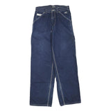VIBE JEANS Womens Jeans Blue Regular Straight Denim W28 L32 Casual Wear