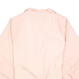 TUDOR COURT Womens Peach Pink Button Jacket L Nylon Plain Lightweight Stylish