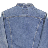 LEVI'S Mens Blue Denim Jacket L Cotton Classic Button Plain Casual Outerwear