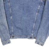 LEVI'S Mens Blue Denim Jacket L Cotton Classic Button Plain Casual Outerwear