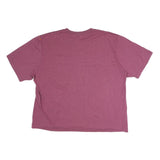 CARHARTT Womens Maroon Plain T-Shirt XL Short Sleeve Crew Neck Pocket Logo